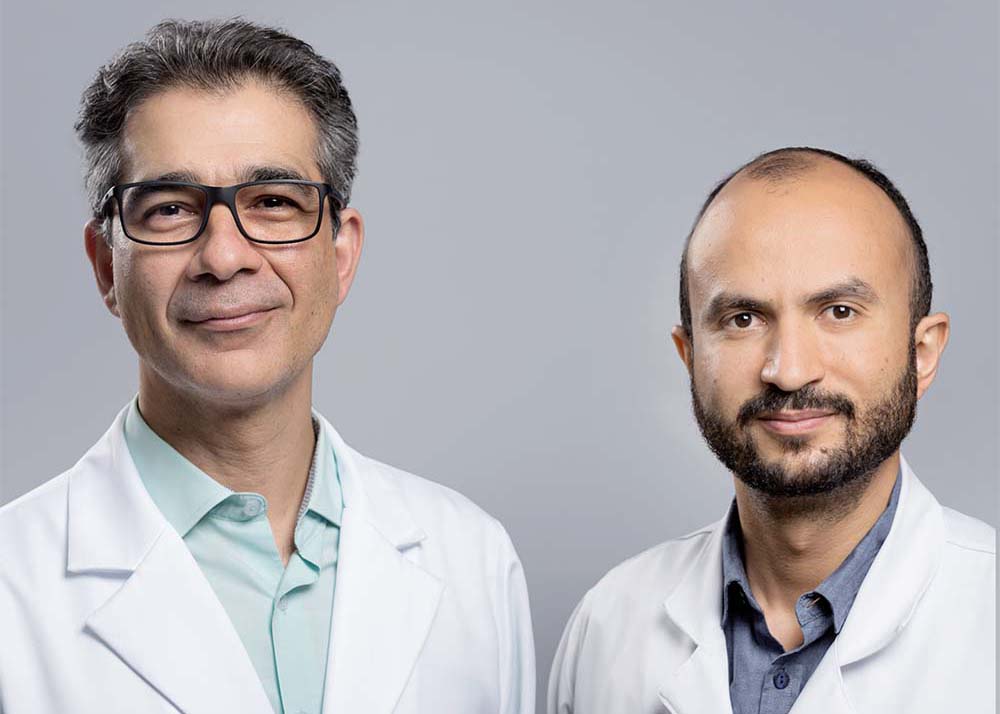 Dr. Adimilson Santos Delgado, neurocirurgião, e Dr. Robson Cruz Oliveira, ortopedista, formam time de cirurgia de coluna no Norden.