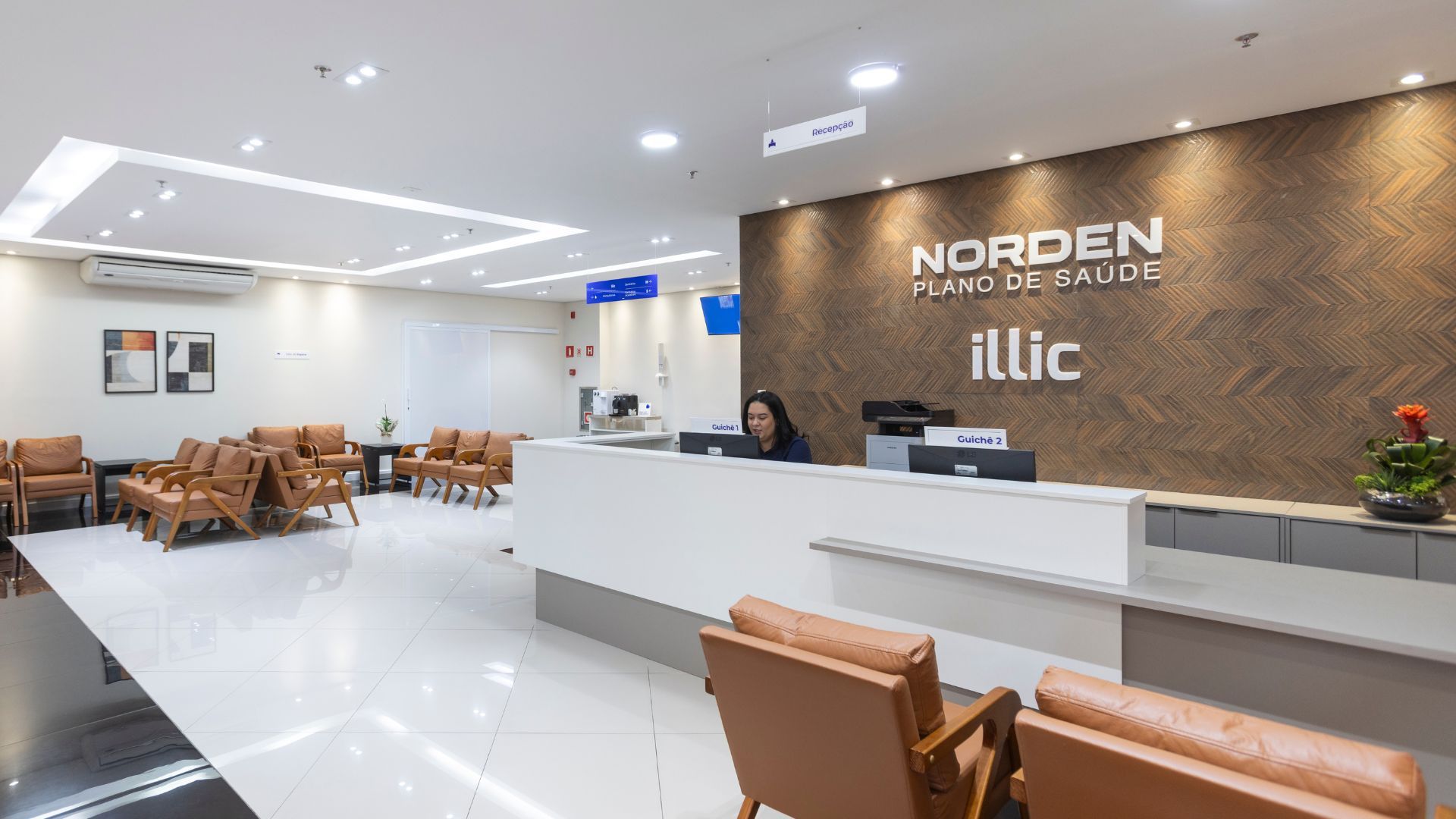 Recepção Centro Clínico Norden Plano de Saúde em Mogi Guaçu