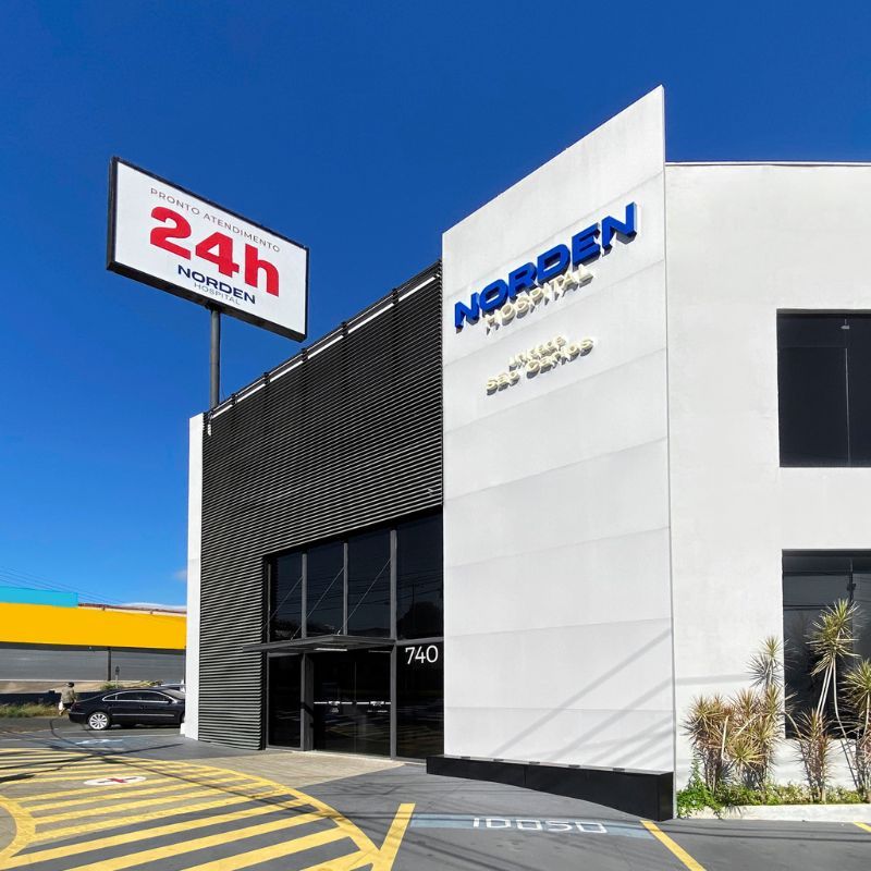 Fachada do Norden Hospital em São Carlos